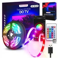 TAŚMA LED RGB 4M USB LEDY DO TV Podświetlenie Telewizora NA PILOTA