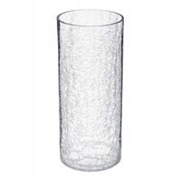 WAZON SZKLANY CYLINDER EFEKT MROŻONEGO SZKŁA 30cm