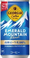 Kawa Georgia Emerald Mountain Coffee z mlekiem i cukrem 185ml - Coca Cola Japan