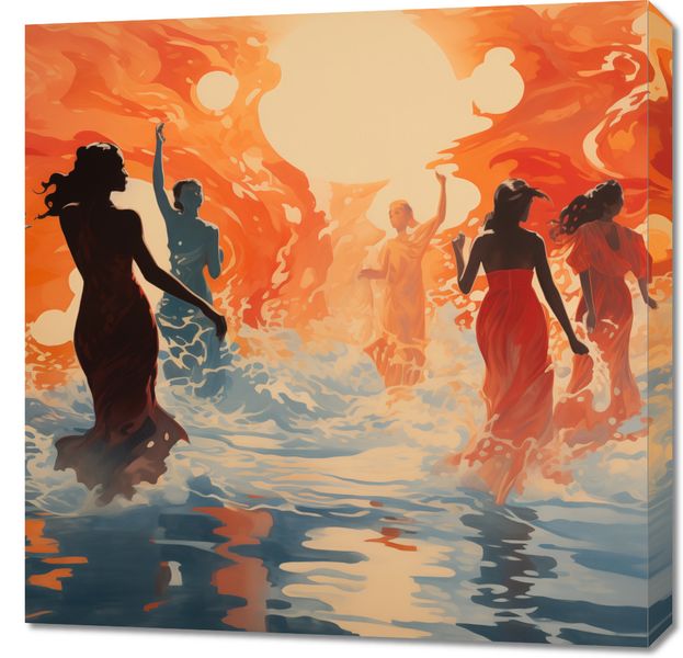 Obraz 70x70cm Taneczny Żar zdjęcie 1