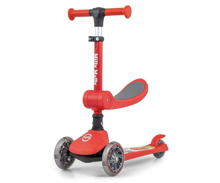 ND18_5752 Milly Mally Scooter Fuzzy Red zdjęcie 1