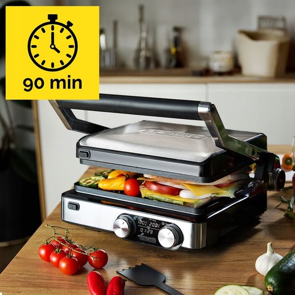 Grill elektryczny Opiekacz do panini Yoer 2000W + Programator czasu i zdjęcie 13