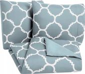 Pościel 200x200cm Mikrofibra 3-Częściowy Niebieski