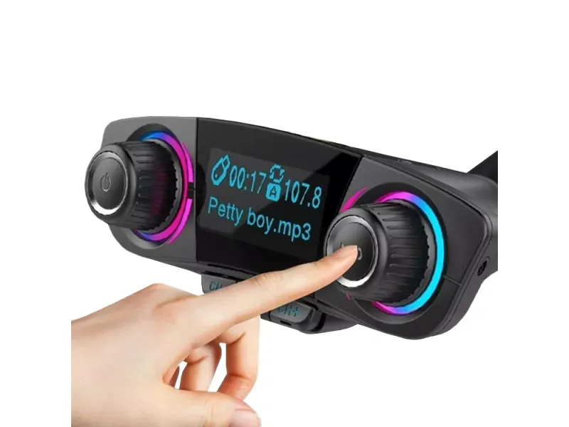 Transmiter fm bluetooth usb 5.0 wielofunkcyjny 8w1 zdjęcie 6