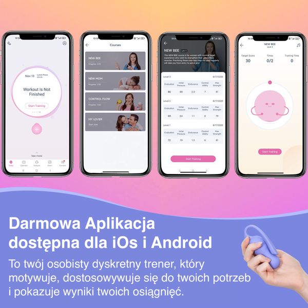 Femometer LILAC trenażer kegla dna miednicy z inteligentną aplikacją zdjęcie 8