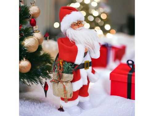 Mikołaj grający świąteczny duży tańczy świeci muzyka figurka xxl na Arena.pl