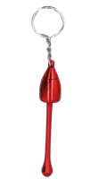 Fajka Metalowa Składana w Formie Breloka Mini do Kluczy Czerwona
