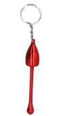 Fajka Metalowa Składana w Formie Breloka Mini do Kluczy Czerwona