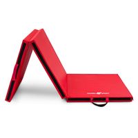 Materac gimnastyczny składany twardy 180x60x5 cm czerwony Marbo Sport