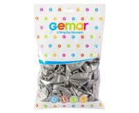 balony gm90 metal 10" srebrne 38/ 100 szt. 3810