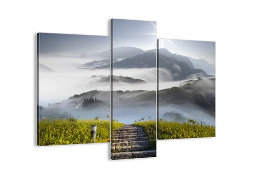 Obraz Na Płótnie - Góry Droga Mgła - 95X80 Cm - Cb95X80-2478 na Arena.pl