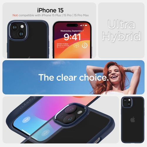 spigen ultra hybrid iphone 15 navy blue na Arena.pl