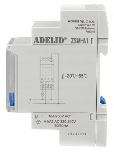 Zegar Astronomiczny Jednokanałowy Programator Czasowy 230V AC na Arena.pl