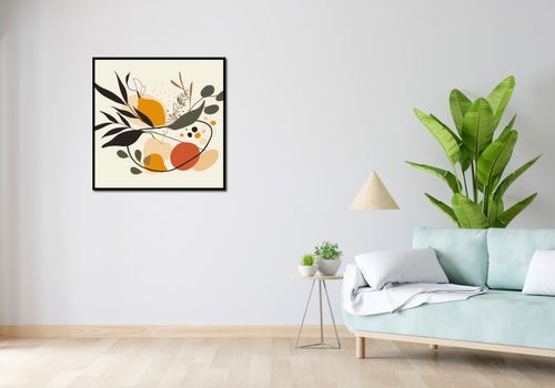 Plakat 80x80cm Botaniczny Wir na Arena.pl