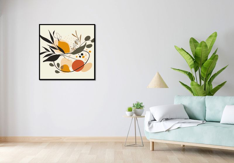 Plakat 80x80cm Botaniczny Wir zdjęcie 4