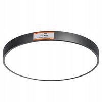 Plafon okrągły Smartled 50 x 6 cm czarny