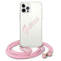 Guess GUHCP12LCRTVSPI iPhone 12 Pro Max 6,7" różowy/pink hardcase