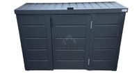 Zabudowa koszy na śmieci wiata śmietnikowa 177x65x110 cm 3x120L NB215