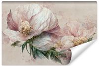 Fototapeta Do Sypialni KWIATY Styl Vintage Abstrakcja Natura 300cm x 210cM