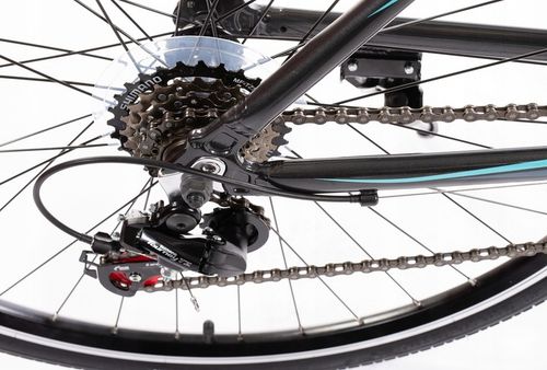 ROWER GÓRSKI SZOSOWY DAMSKI SHIMANO amortyzacja RAMA 18 KOŁA 28" na Arena.pl