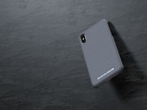 Materiałowe etui iPhone Xs Max (Mid Grey) na Arena.pl