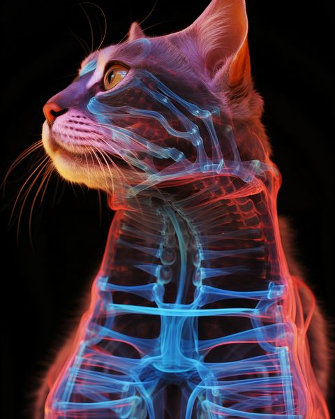 Plakat 40x50cm Anatomia Kota zdjęcie 1