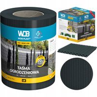 TAŚMA OGRODZENIOWA ANTRACYT 19x35 OSŁONA NA PŁOT OGRODZENIE PANELOWE