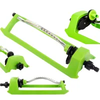 Zraszacz ogrodowy wahadłowy regulowany do trawnika duży zasięg 18 dysz