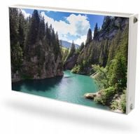 Mata magnetyczna magnes na grzejnik Fototapeta na wymiar RZEKA W LESIE GÓRY