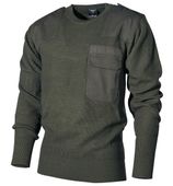 SWETER WOJSKOWY BW KIESZEŃ NA PIERSI OLIWKOWY 54