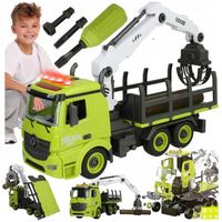 Auto Do Skręcania Rozkręcania Mały Mechanik Jeździ z Napędem Światła Dźwięk