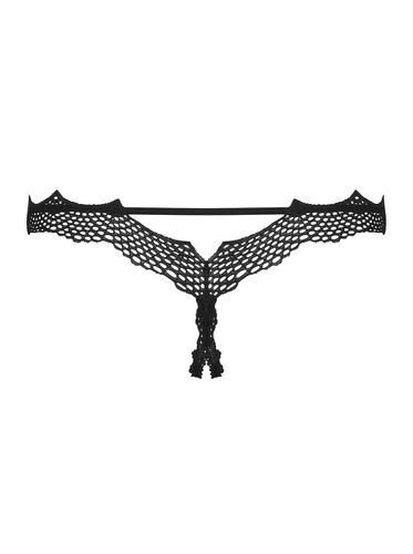 bielizna bravelle stringi otwarte czarne  s/m na Arena.pl