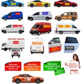 REKLAMA MAGNETYCZNA magnes na samochód auto 60x30