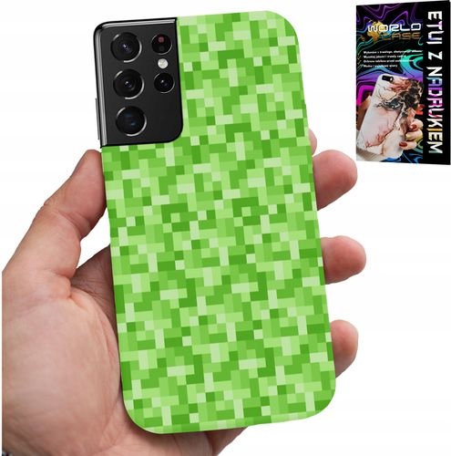 ETUI DO SAMSUNG GALAXY S21 Ultra - WZORY Z GIER Z GRY PIKSEL PIKSELE PLECKI na Arena.pl