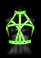 ouch! glow in the dark uprząż biustonosza l/xl, fluorescencyjna