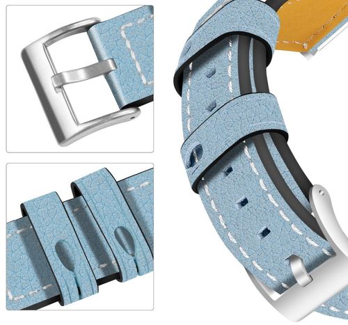 Pasek Skórzany / FITBIT VERSA / NIEBIESKI na Arena.pl