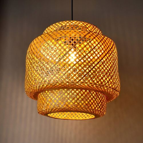 Lampa bambusowa BONN boho wisząca na Arena.pl