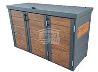 Zabudowa koszy na śmieci obudowa kubłów 177x65x110 cm 3x120L GP338