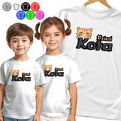 KOSZULKA DZIECIĘCA - KOT NA DZIEŃ KOTA DNI SZKOLNE PRZECZKOILNE - 110 XS