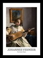 Plakat 13x18cm Design Guitar Player, Vermeer Vintage do Salonu