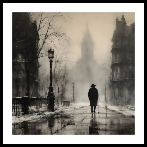 Plakat 60x60cm Mgła nad Londynem na Arena.pl