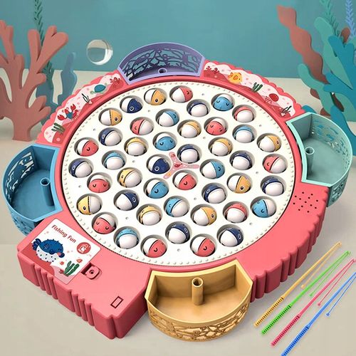 GRA ZRĘCZNOSCIOWA ŁOWIENIE RYBEK NA MAGNES KOTEK WĘDKI PUZZLE DLA DZIECI na Arena.pl