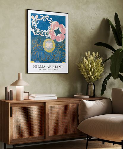 Plakat Hilma af Klint The ten largest no. 1 61x91 cm w czarnej ramie na Arena.pl