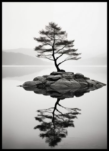 Plakat 50x70cm Samotne Drzewo na Arena.pl