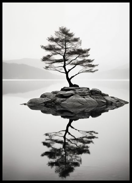 Plakat 50x70cm Samotne Drzewo zdjęcie 2