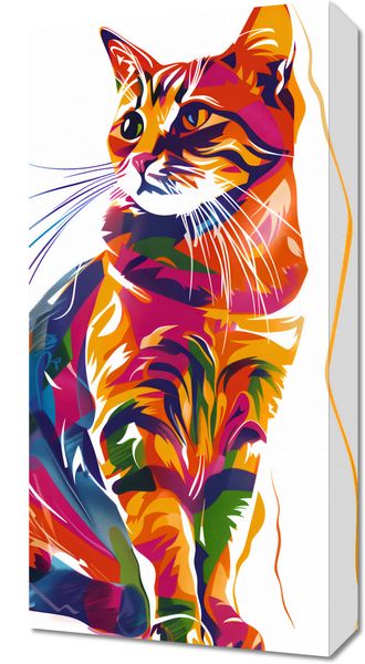 Obraz 30x60cm Nasycony Kot zdjęcie 1