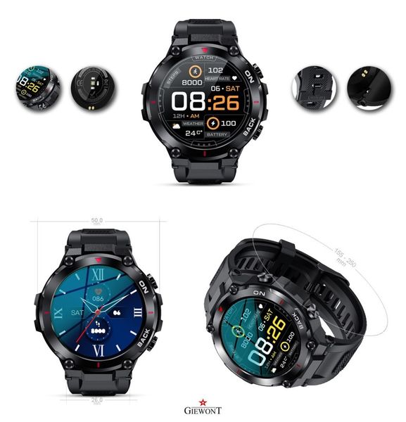 Smartwatch Giewont GW460-1 Czarny zdjęcie 5