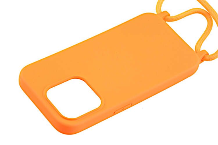 Etui ze sznurkiem RCK do Apple iPhone 15 Pro Max pomarańczowy zdjęcie 3