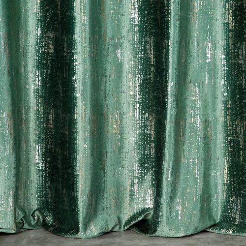 Zasłona gotowa na taśmie VILMA 140x270 Eurofirany ciemnozielony na Arena.pl