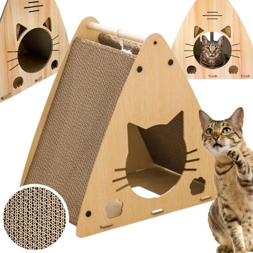 Petstore DRAPAK DLA KOTA Drewniany domek Budka Karton Legowisko na Arena.pl